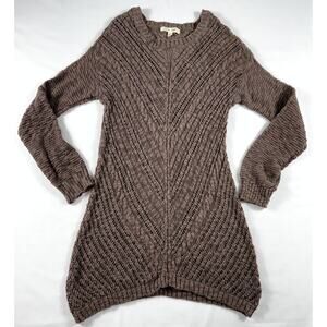 Pink Rose Women's Knit Sweater Brown Size M